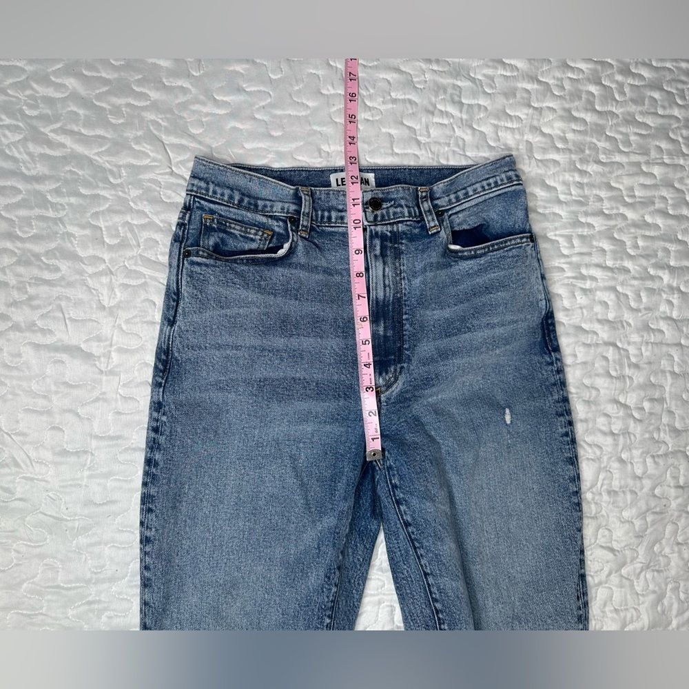 Le Jean by Charlie Gay Mia Relaxed Straight Jeans Distressed High-Rise Denim 28 - Picture 8 of 11